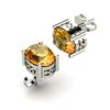 Image 1 : Citrine 1.70ctw Earring 14kt White Gold