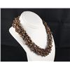 Image 1 : Woven Multi-Strand Natural Chip Beads Necklace