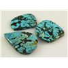 Image 1 : Natural Turquoise 201.30ctw Loose Gemstone 3pc Big Size