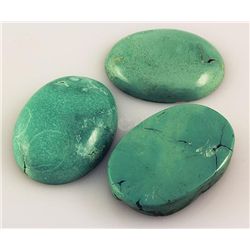 Natural Turquoise 183.17ctw Loose Gemstone 3pc Big Size