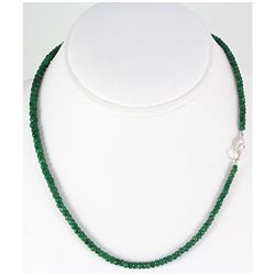 83.72ct Natural Emerald Micro Faceted Necklace