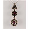 Image 1 : Natural Stone Vintage Victorian Design Pendant