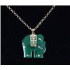 Image 2 : Genuine 28.73ctw Elephant Jade Pendant