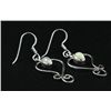 Image 2 : Cabochon Opal 0.60ctw Flower Design 0.925 Earring 3.0g