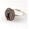 Image 2 : Natural Stone Statement Victorian Design Ring