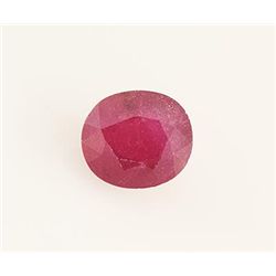 Loose Gemstone Faceted Ruby Corrundum