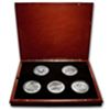 2010 5 oz Silver BU ATB 5-Coin Set in Elegant Display B