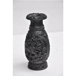 Dark Color Haldu Wood Flower Vase size 8in.X4in.