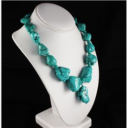 Big Bold Statement Turquoise Necklace