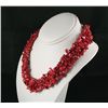 Image 1 : Woven Multi-Strand Natural Chip Beads Necklace