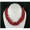 Image 2 : Woven Multi-Strand Natural Chip Beads Necklace