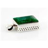 87.5ctw Natural Silver Emerald Pendant (19x25mm)
