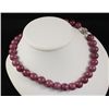 Handknotted Purple Berry Jade Necklace