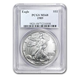 1989 1 oz Silver American Eagle MS-69 PCGS