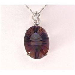 Natural Stone Mystic Topaz Pendant
