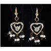 Image 1 : 4.23GRAM INDIAN HANDMADE LAKH FASHION HEART EARRING