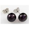 Image 2 : 15.50CTW BLACK RICE PEARL EARRING PHILIPPINES