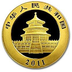 Chinese Gold Panda 10th Ounce 2011