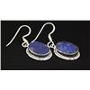 Image 2 : SAPPHIRE CORRUNDUM 25.63CTW SILVER HOOK EARRING