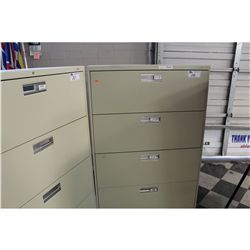 HON BEIGE 4 DR LATERIAL FILE CABINET