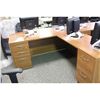 Image 2 : CHERRY BOW FRONT L-SHAPE EXECUTIVE DESK