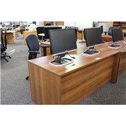 CHERRY  L-SHAPE EXECUTIVE DESK