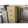 Image 1 : FIREKING BEIGE 4 DRAWER FIREPROOF VERTICAL FILE CABINET
