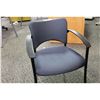 Image 2 : TEKNION  BLUE CLIENT CHAIR