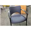 Image 2 : TEKNION  BLUE CLIENT CHAIR