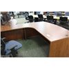 Image 2 : CHERRY BOW FRONT LH EXECUTIVE L-SHAPE DESK