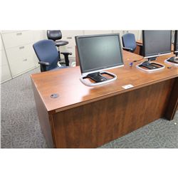 CHERRY STRAIGHT FRONT LH L-SHAPE EXECUTIVE DESK