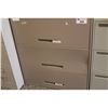 Image 3 : GLOBAL BEIGE 3 DRAWER LATERAL FILE CABINET