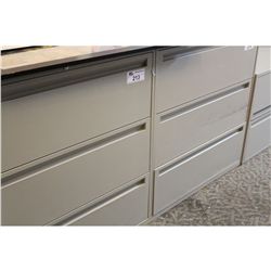 GREY 3 DRAWER LATERAL FILE CABINET