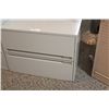 Image 2 : GREY 2 DRAWER LATERAL FILE CABINET