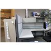 Image 2 : LOT OF APPROX 30 TEKNION GREY CORNER WORKSTATIONS WITH OVERHEAD STORAGE BINS AND PEDESTALS