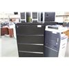 Image 2 : BLACK 4 DRAWER LATERAL FILE CABINET
