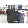 Image 2 : BLACK 4 DRAWER LATERAL FILE CABINET