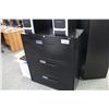 Image 1 : BLACK 3 DRAWER LATERAL FILE CABINET