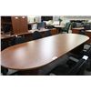 Image 1 : CHERRY 10' BOARDROOM TABLE