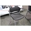 Image 2 : BLACK TEKNION PLASTIC STACKING CHAIR