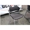 Image 2 : BLACK TEKNION PLASTIC STACKING CHAIR