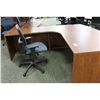 Image 2 : CHERRY BOW FRONT LH EXECUTIVE L-SHAPE DESK