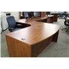 Image 3 : CHERRY BOW FRONT LH EXECUTIVE L-SHAPE DESK