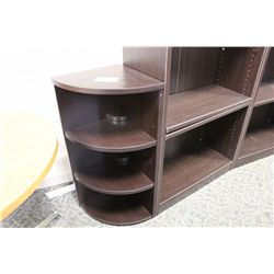 ESPRESSO 36  CORNER BOOKCASE