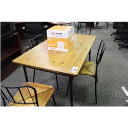 PINE LUNCH ROOM TABLE / 4 CHAIRS