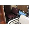 Image 2 : 7 MISC. STACKING CHAIRS & FOLDING TABLE AND FRAMED PICTURE