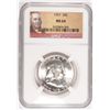 Image 1 : 1957 FRANKLIN HALF DOLLAR NGC MS64