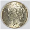 Image 1 : 1926-D PEACE SILVER DOLLAR, MS-61  WHITE AND NICE!
