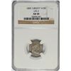 Image 1 : 1800 HALF DIME "LIBEKTY" NGC AU 50   VERY RARE, VERY NICE!