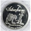 Image 2 : A ONE OUNCE .999 SILVER, SILVERTOWNE MINER AND PACK MULE BULLION ROUND